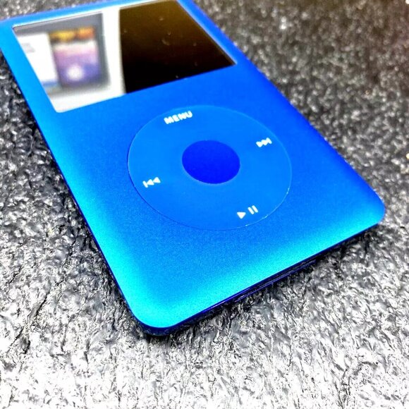 Apple iPod classic 7th Generation BLUE Black 256GB Excellent w/new accessories - Picture 7 of 7